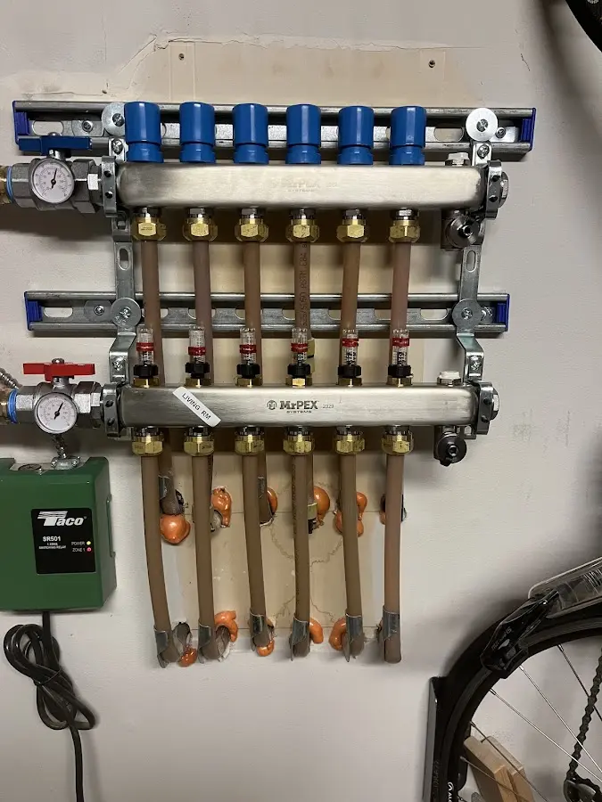 Plumber performing Gas Leak Detection at a residential property in Valparaiso